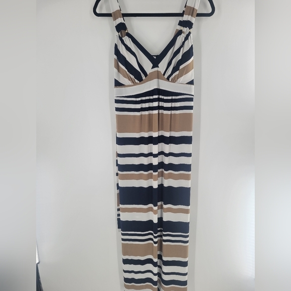 Motherhood Maternity Maxi Dress Striped Sleeveless Size M‎ New - Picture 5 of 6
